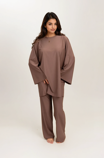 Burkini Maya Taupe  - 3 pièces