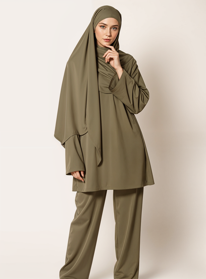 Burkini Maya Olive - 3 pièces