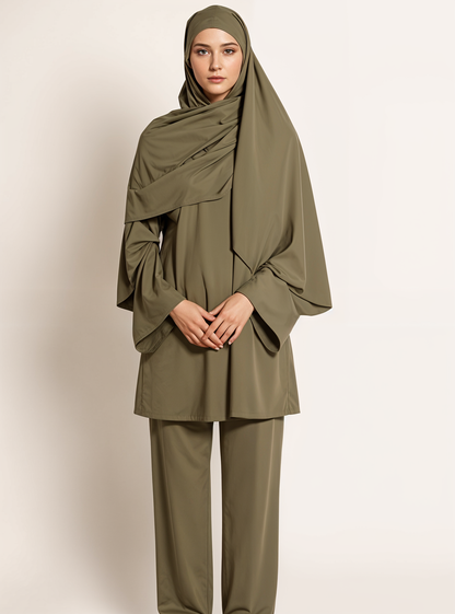 Burkini Maya Olive - 3 pièces