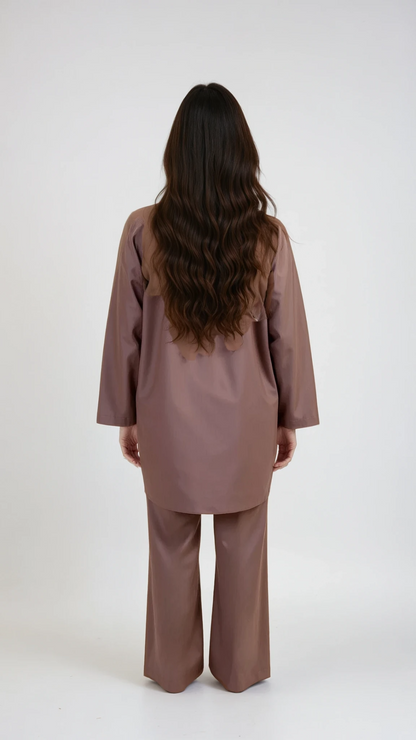 Burkini Maya Taupe  - 3 pièces